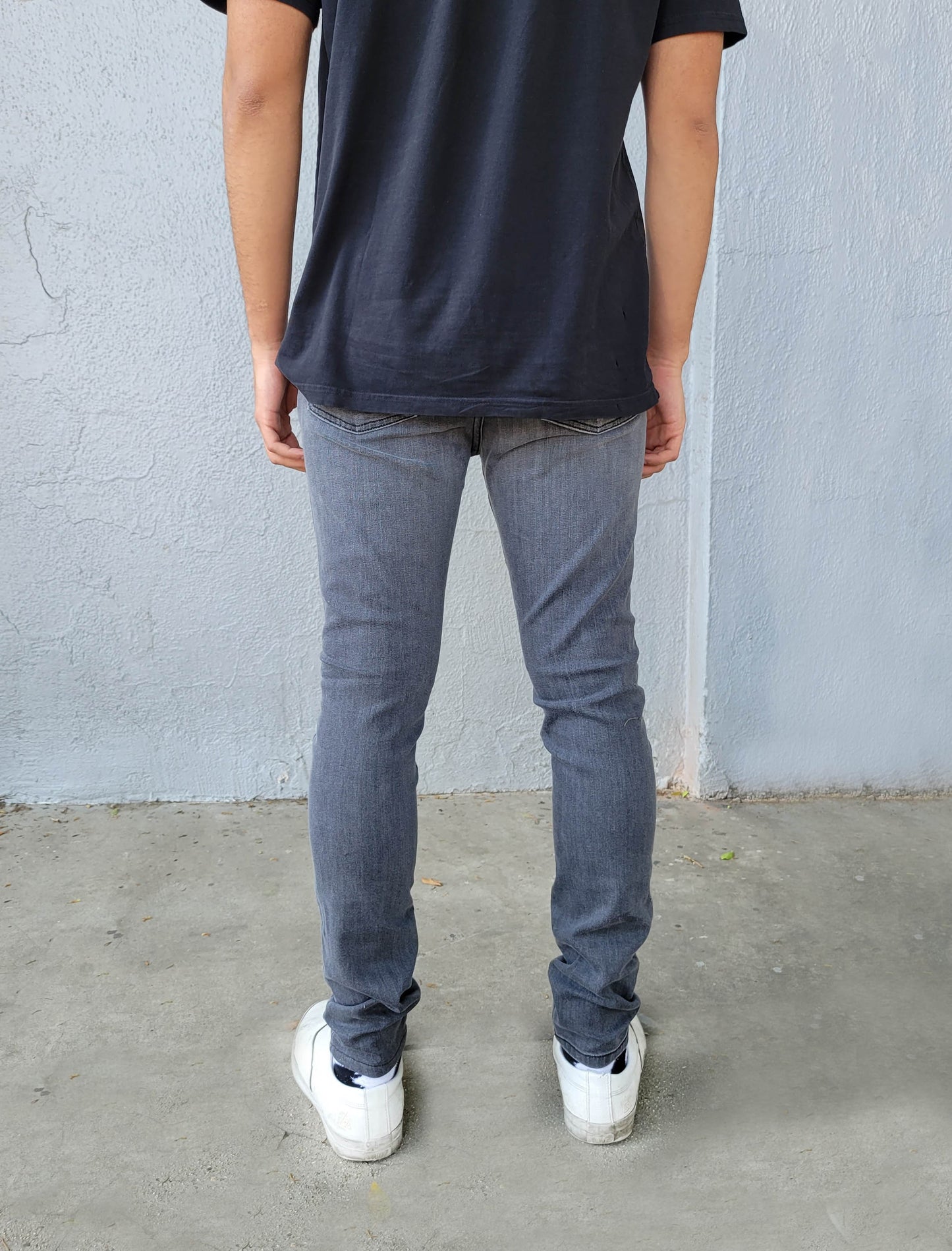 Faded Charcoal Denim Jeans